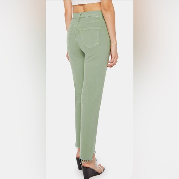 Mother Rider High Waist Step Hem Ankle Straight Leg Jeans - Picture 2 of 14